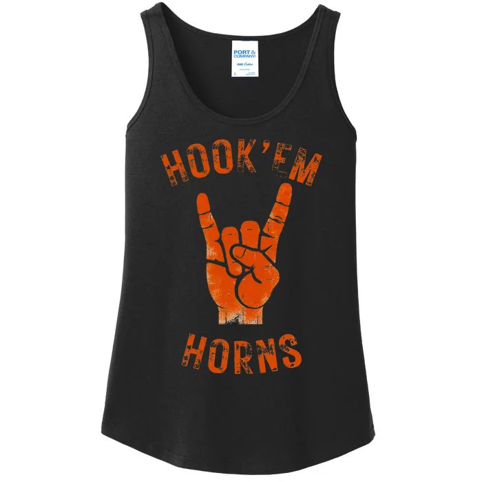 HookEm Horns Or Some Say Hookem Horns Ladies Essential Tank