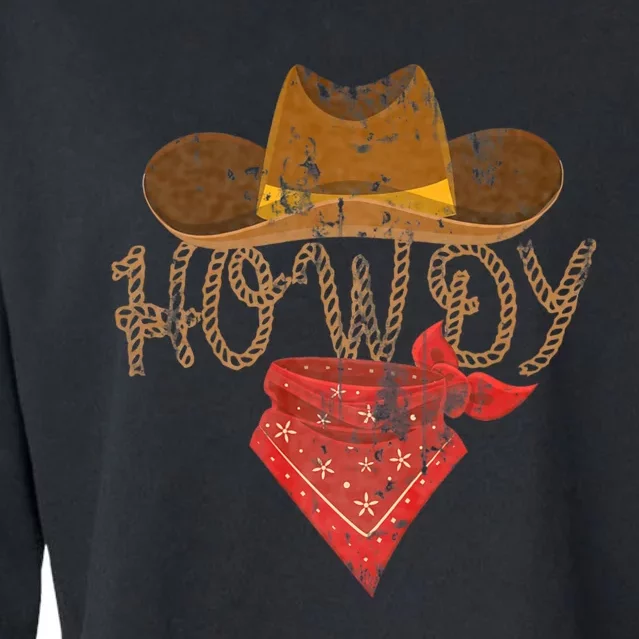 Howdy Cropped Pullover Crew