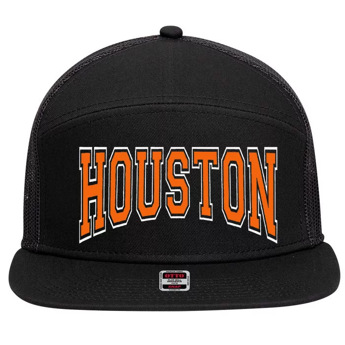 Houston 7 Panel Mesh Trucker Snapback Hat