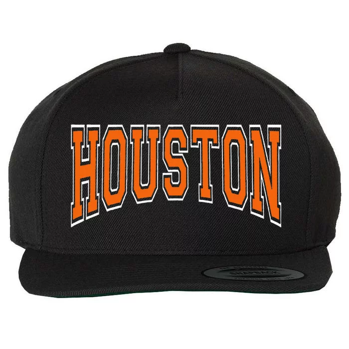 Houston Wool Snapback Cap