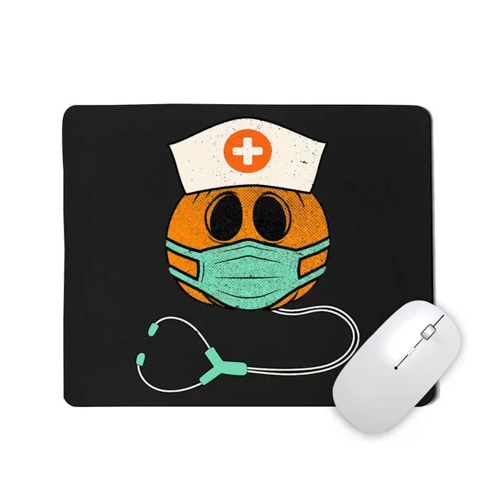 Happy Halloween Pumpkin Nurse Nursing Funny Halloween Nurse Mousepad