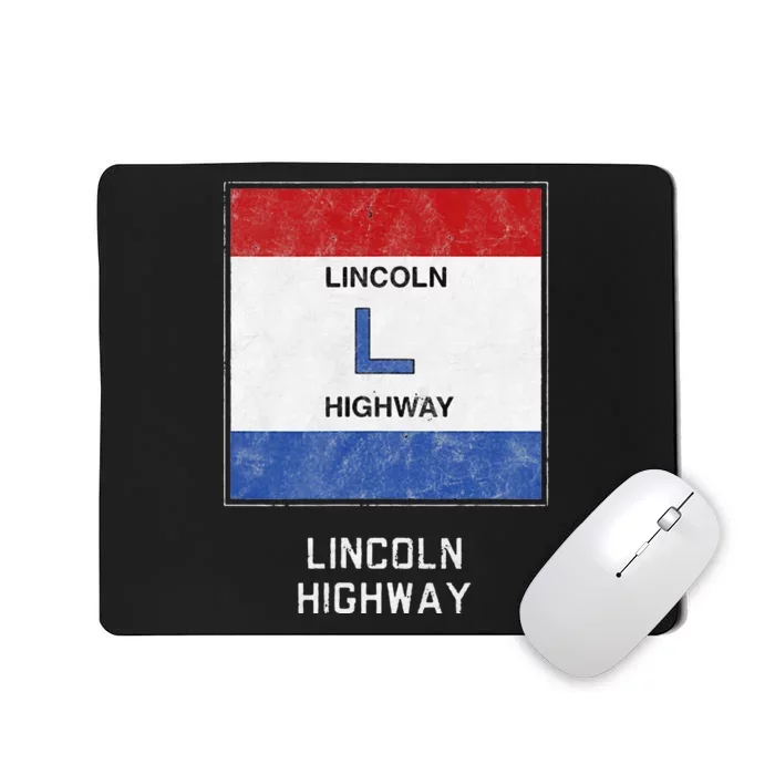 Historic Highway Pole Markers Lincoln Road Mousepad