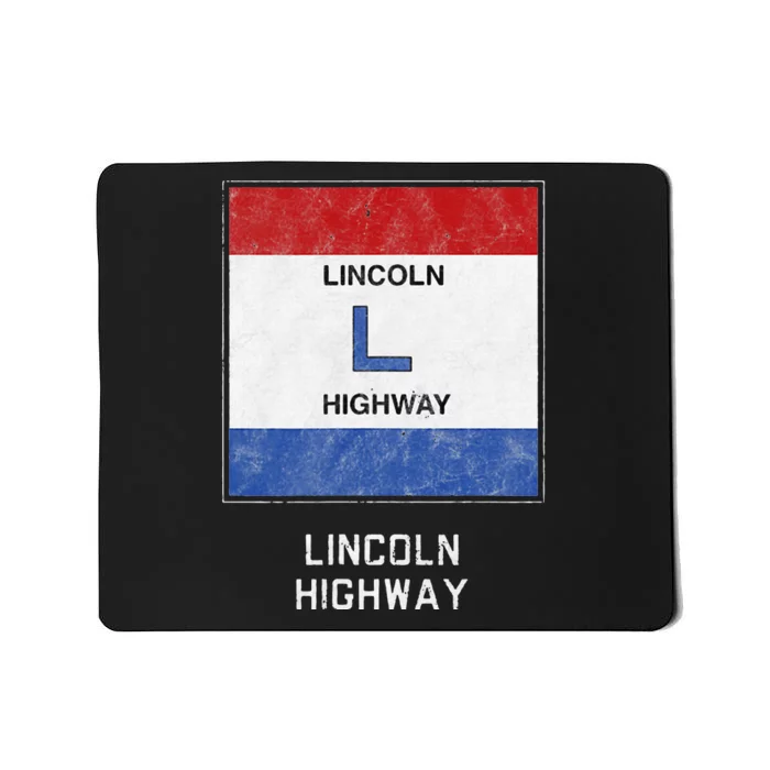 Historic Highway Pole Markers Lincoln Road Mousepad