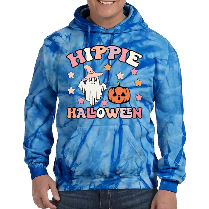 Happy Halloween Pumpkin Spooky Season Boo Squad Halloween Gift Tie Dye Hoodie