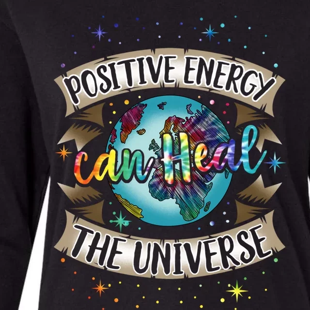 Holistic Healer Positive Energy Mindful Living Earth Day Meaningful Gift Womens Cotton Relaxed Long Sleeve T-Shirt