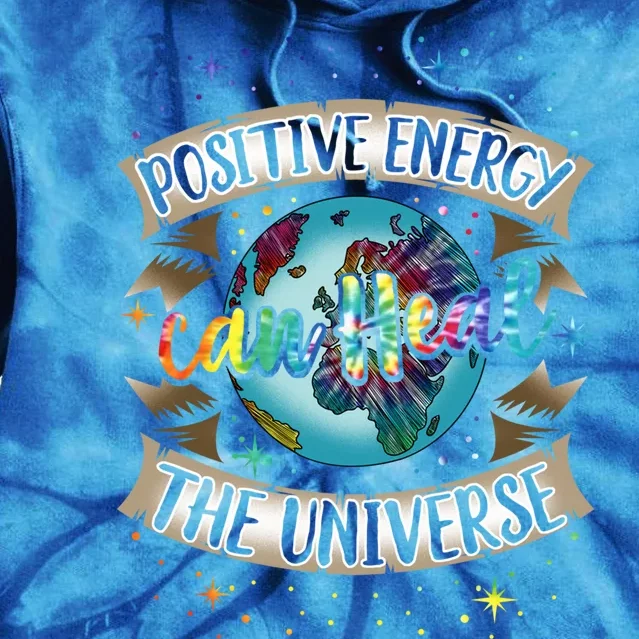 Holistic Healer Positive Energy Mindful Living Earth Day Meaningful Gift Tie Dye Hoodie