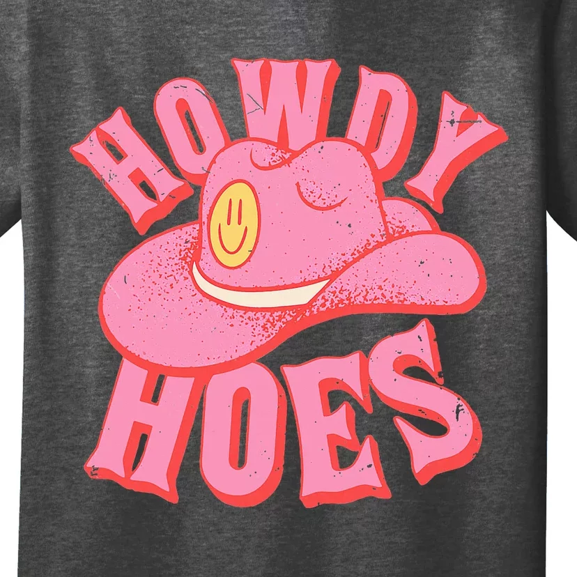 Howdy Hoes Pink Retro Funny Cowboy Cowgirl Western T-Shirt