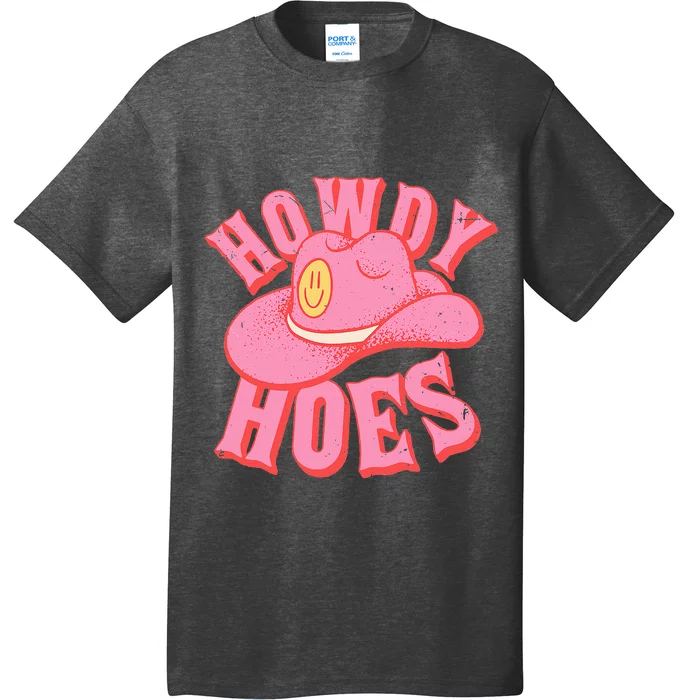 Howdy Hoes Pink Retro Funny Cowboy Cowgirl Western T-Shirt