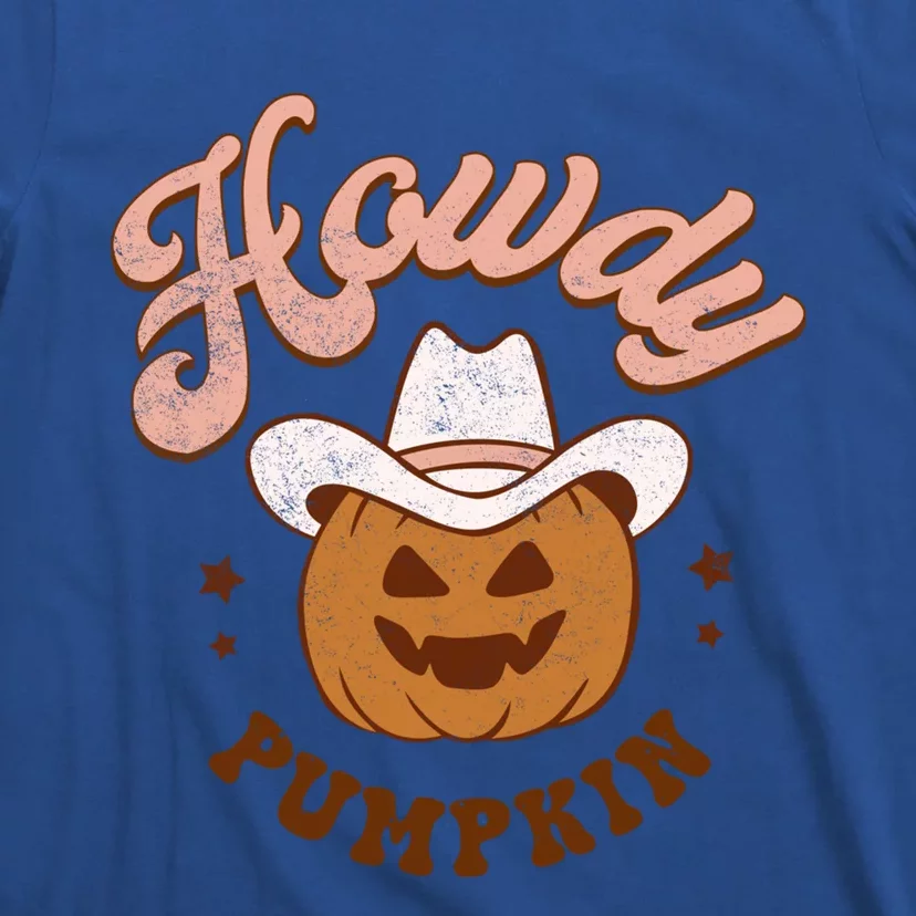 Halloween Howdy Pumpkin Cow Hat Happy Meaningful Gift T-Shirt