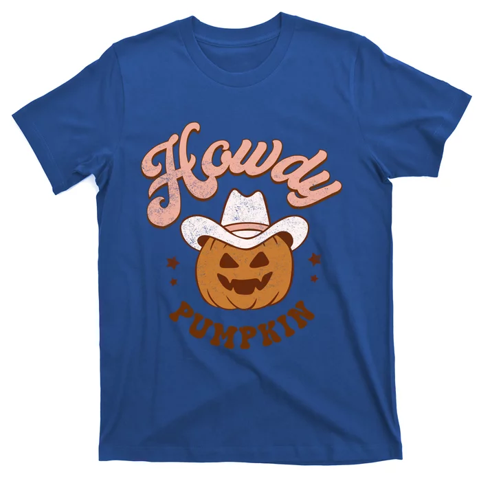 Halloween Howdy Pumpkin Cow Hat Happy Meaningful Gift T-Shirt