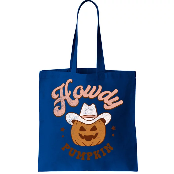 Halloween Howdy Pumpkin Cow Hat Happy Meaningful Gift Tote Bag