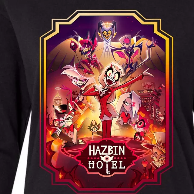 Hazbin Hotel Poster Art Womens Cotton Relaxed Long Sleeve T-Shirt