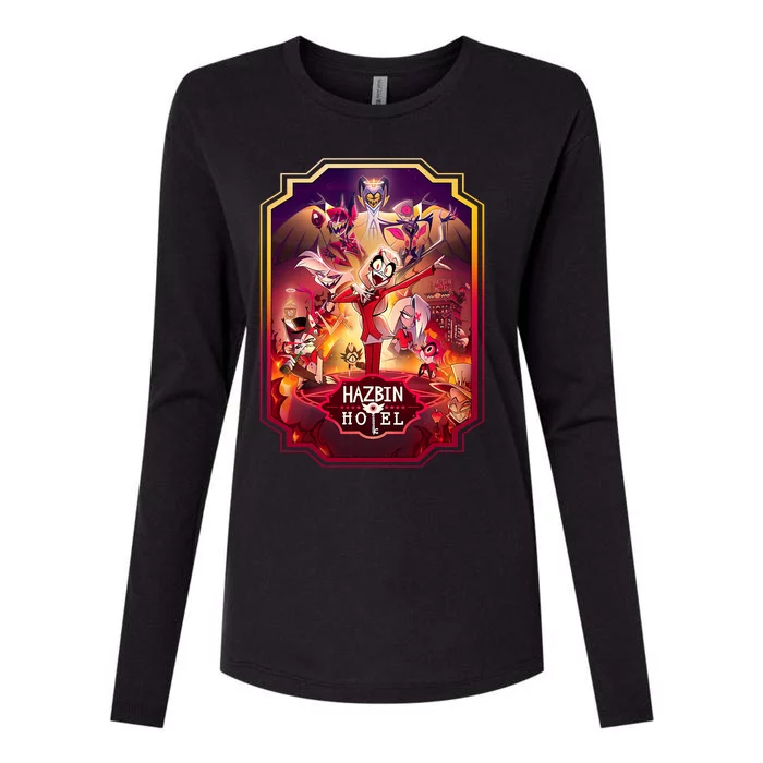 Hazbin Hotel Poster Art Womens Cotton Relaxed Long Sleeve T-Shirt