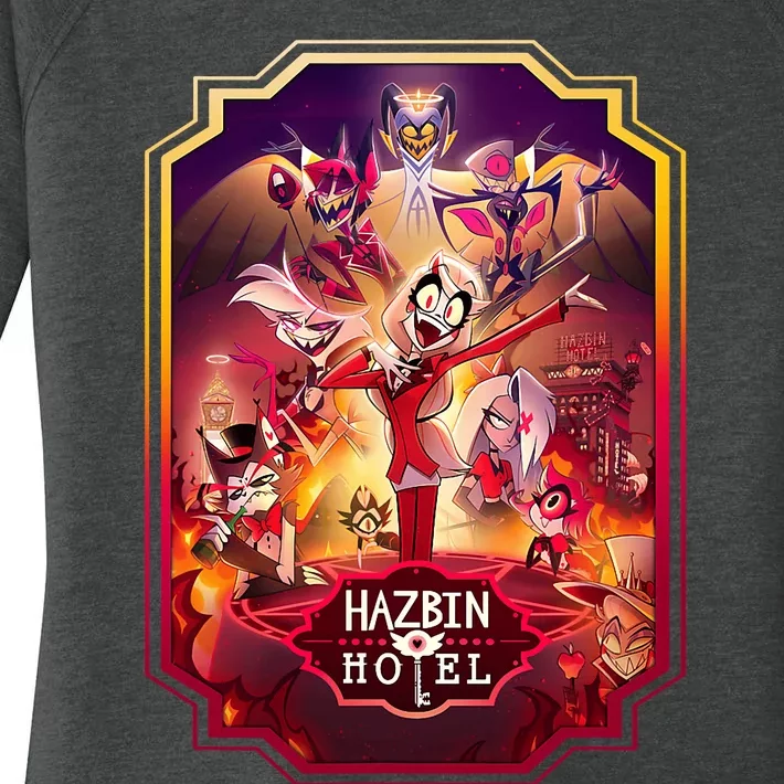 Hazbin Hotel Poster Art Women's Perfect Tri Tunic Long Sleeve Shirt