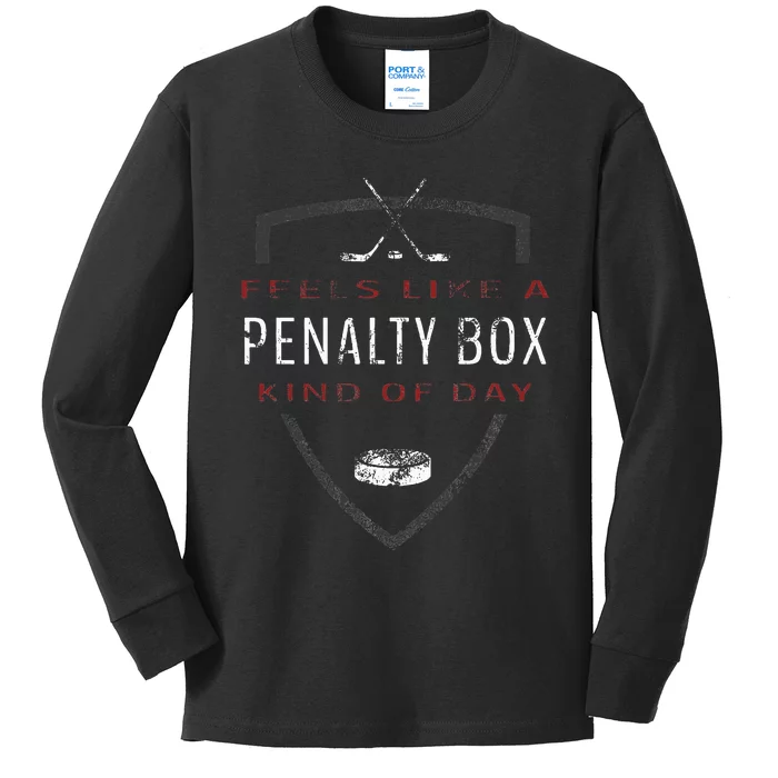 Hockey Hockey Player Fan Funny Hockey Kids Long Sleeve Shirt