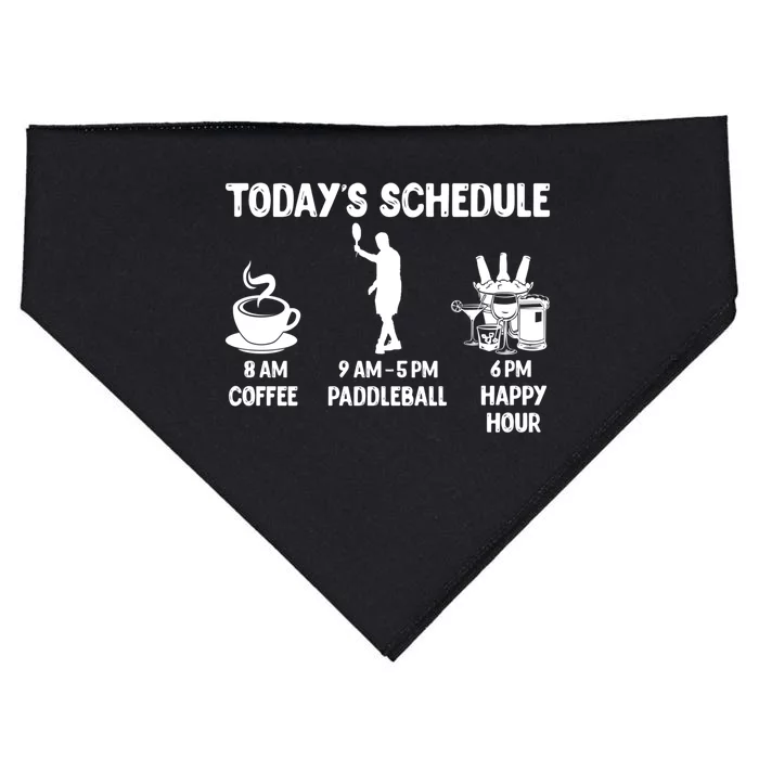 Happy Hour Paddleball Gift Funny Paddleball Gift Meaningful Gift USA-Made Doggie Bandana