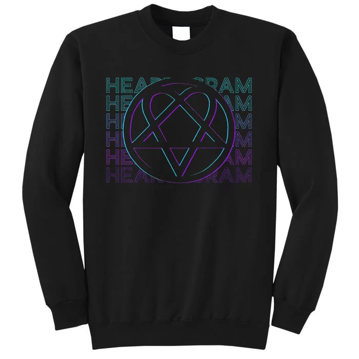 Heartagram Heart Pentagram Retro Sweatshirt