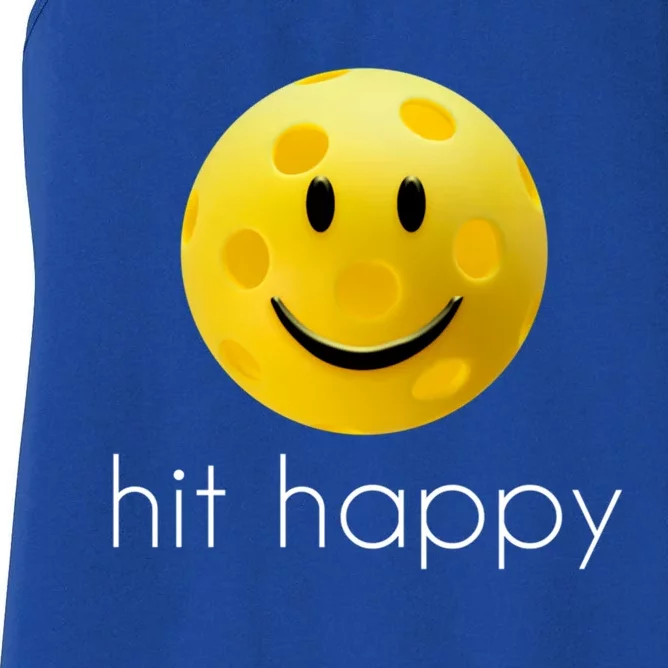 Hit Happy Pickleball Gift Women's Racerback Tank