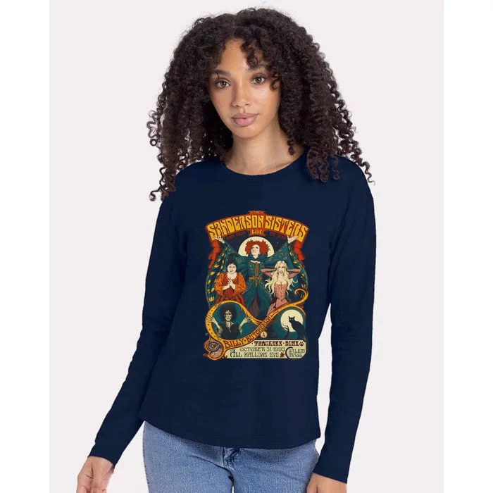 Halloween Hocus Pocus Sanderson Sisters Womens Cotton Relaxed Long Sleeve T-Shirt