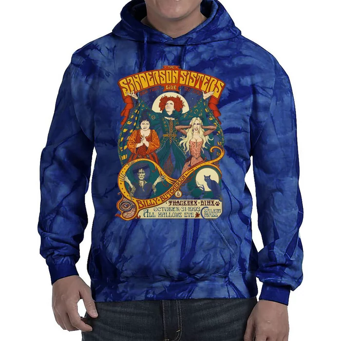 Halloween Hocus Pocus Sanderson Sisters Tie Dye Hoodie