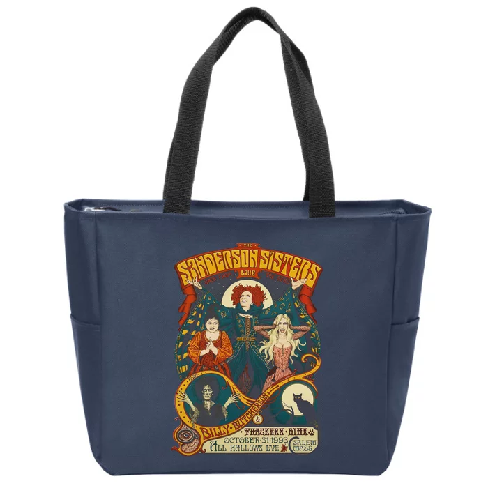 Halloween Hocus Pocus Sanderson Sisters Zip Tote Bag