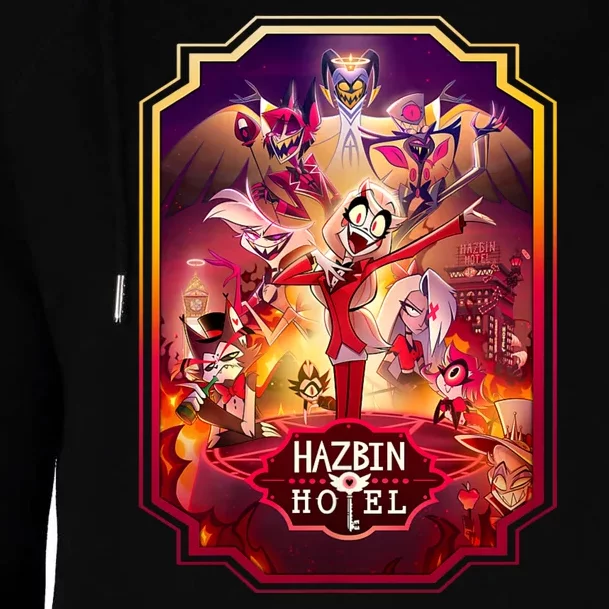 Hazbin Hotel Poster Art Womens Funnel Neck Pullover Hood