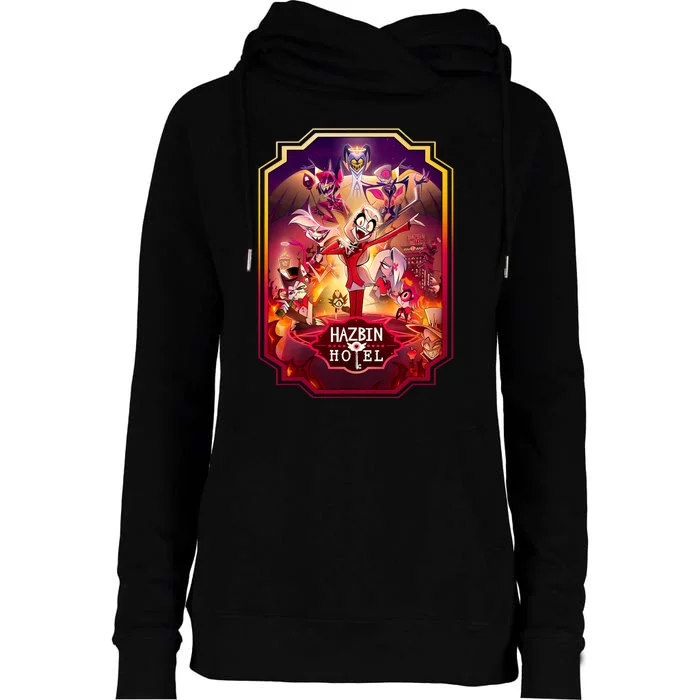 Hazbin Hotel Poster Art Womens Funnel Neck Pullover Hood