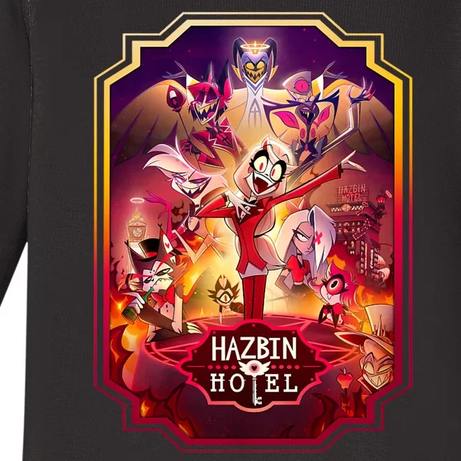 Hazbin Hotel Poster Art Baby Long Sleeve Bodysuit