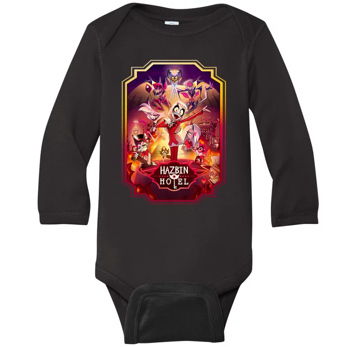 Hazbin Hotel Poster Art Baby Long Sleeve Bodysuit