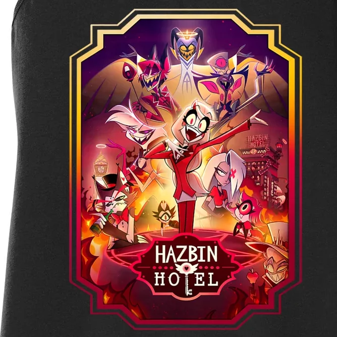 Hazbin Hotel Poster Art Women's Racerback Tank