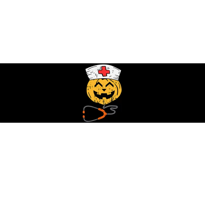 Happy Halloween Pumpkin Nurse Nursing Funny Halloween nurse Bumper Sticker