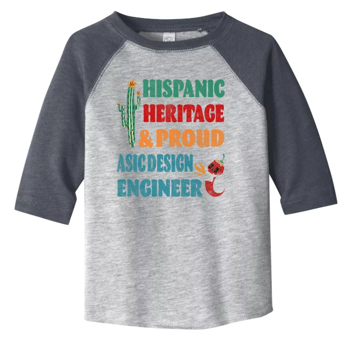 Hispanic Heritage & Proud ASIC Design Engineer Premium Toddler Fine Jersey T-Shirt