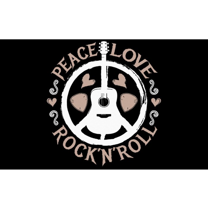 Hippie Hippies Peace Vintage Retro Guitar Player Hippy Gift Bumper Sticker