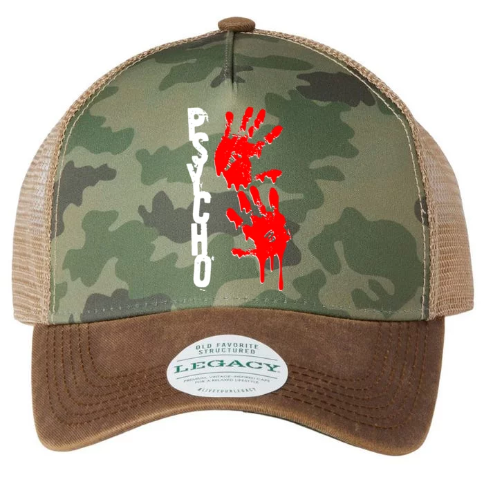 Halloween Horror Psycho Hand Prints Legacy Tie Dye Trucker Hat