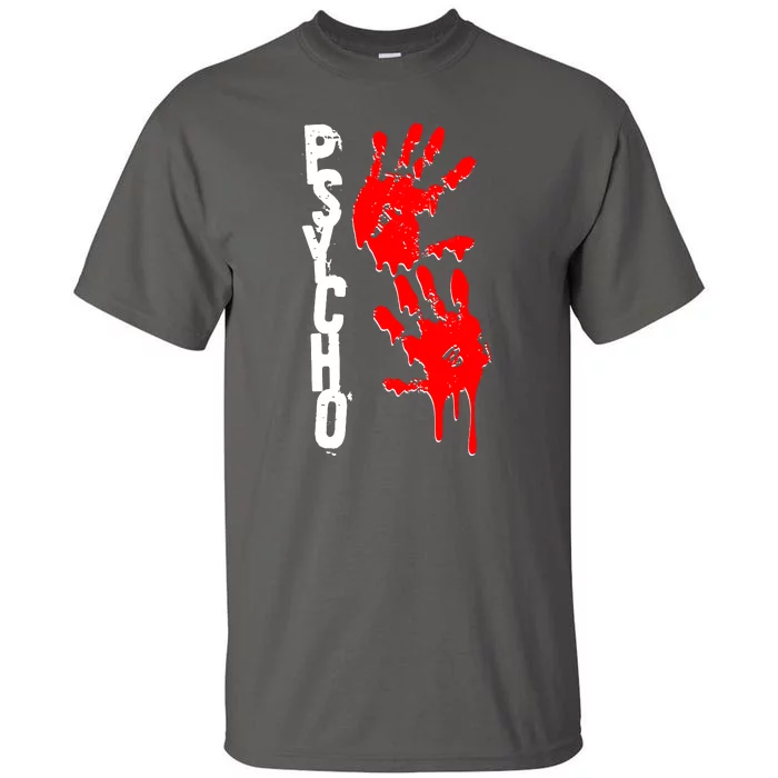 Halloween Horror Psycho Hand Prints Tall T-Shirt