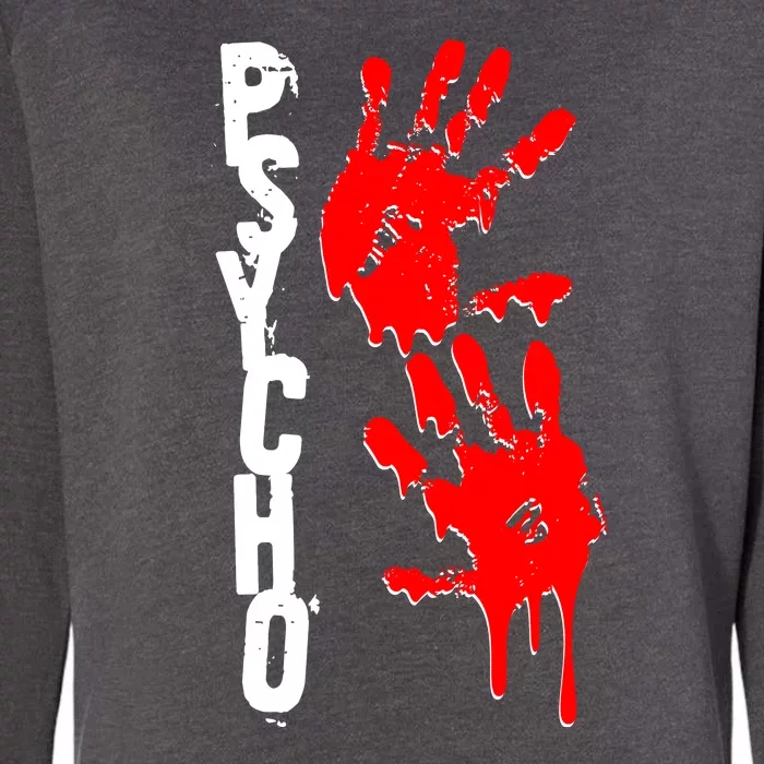 Halloween Horror Psycho Hand Prints Womens California Wash Sweatshirt