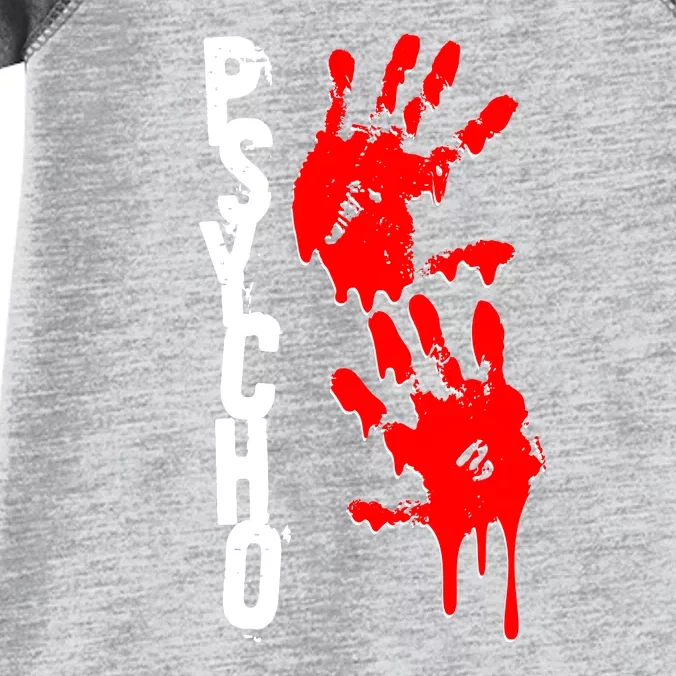 Halloween Horror Psycho Hand Prints Infant Baby Jersey Bodysuit