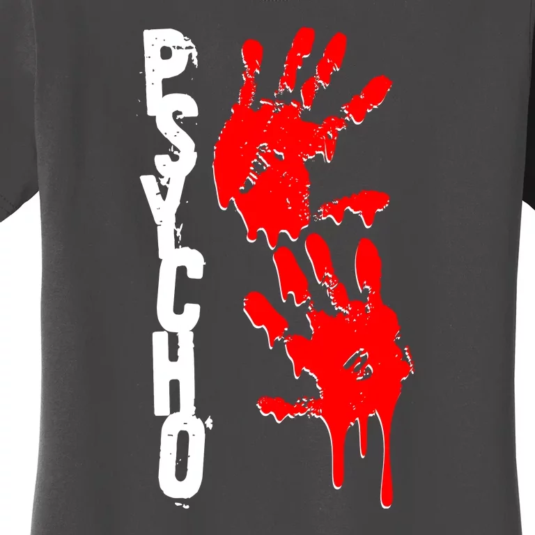 Halloween Horror Psycho Hand Prints Women's T-Shirt