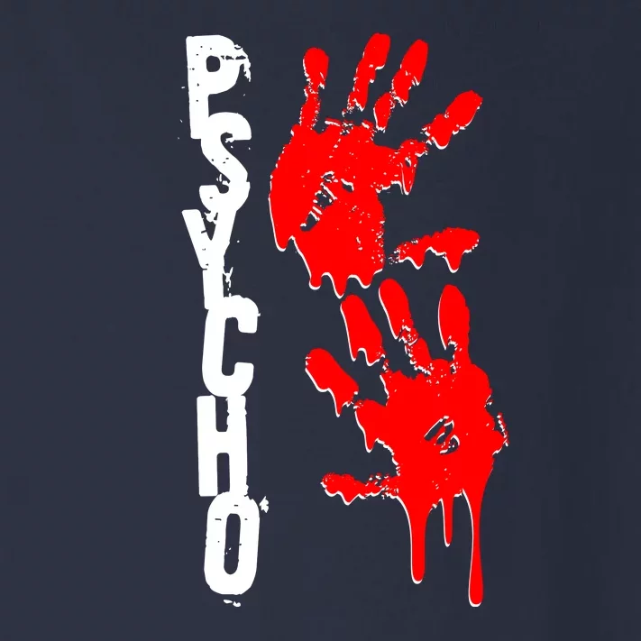 Halloween Horror Psycho Hand Prints Toddler Long Sleeve Shirt