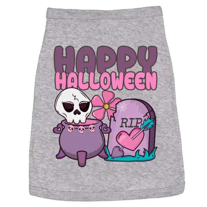 Happy Halloween Pink Cute Doggie Tank