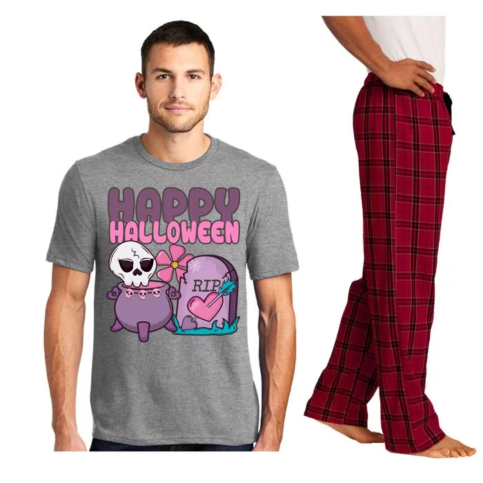 Happy Halloween Pink Cute Pajama Set