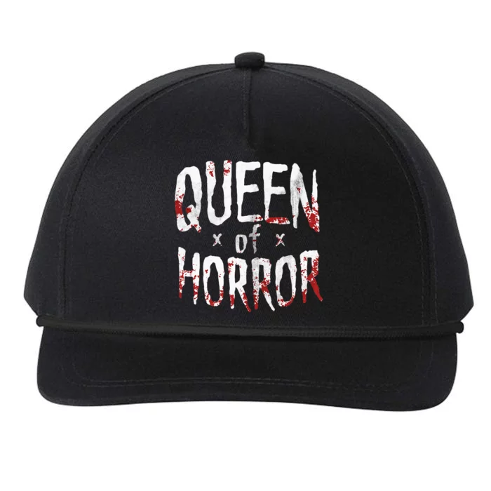 Halloween Horror Queen Funny Gift for Horror Movie Fans Snapback Five-Panel Rope Hat