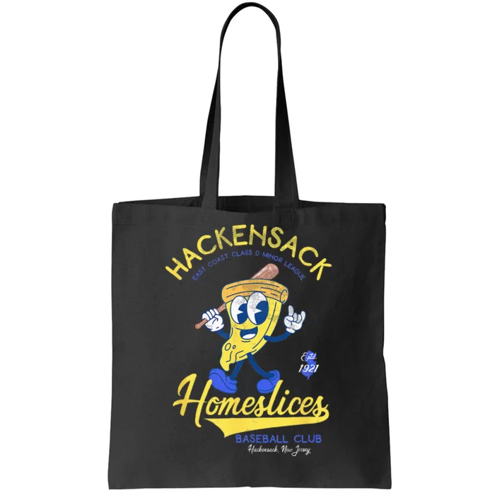 Hackensack Homeslices Retro Minor League Baseball Team Tote Bag