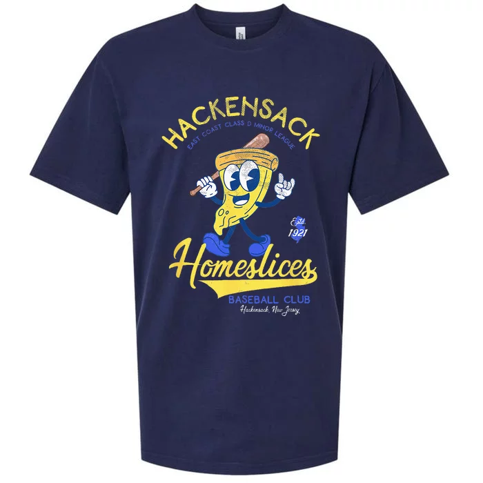 Hackensack Homeslices Retro Minor League Baseball Team Sueded Cloud Jersey T-Shirt