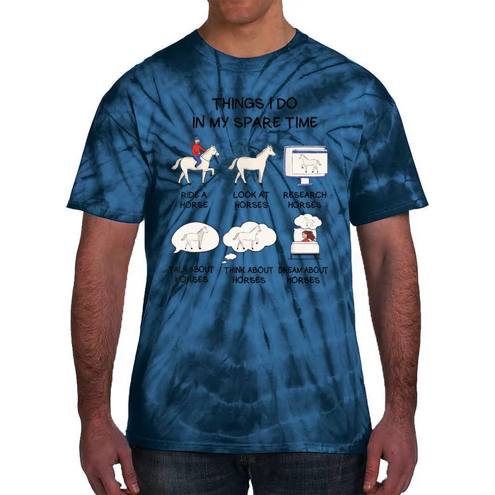 Horse Horse Riding Tie-Dye T-Shirt