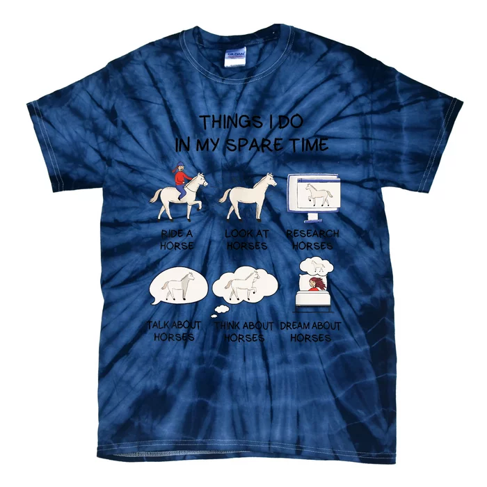 Horse Horse Riding Tie-Dye T-Shirt