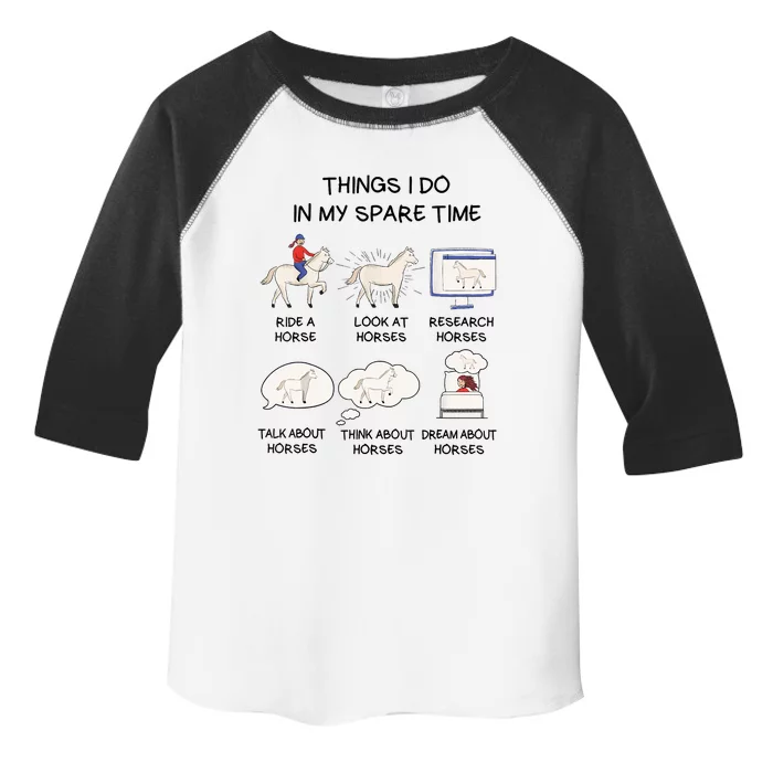 Horse Horse Riding Toddler Fine Jersey T-Shirt