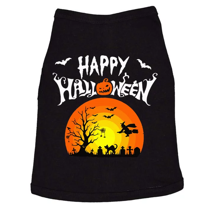 Happy Halloween Retro Doggie Tank