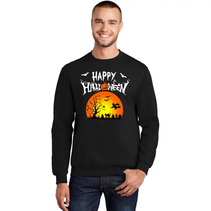 Happy Halloween Retro Tall Sweatshirt