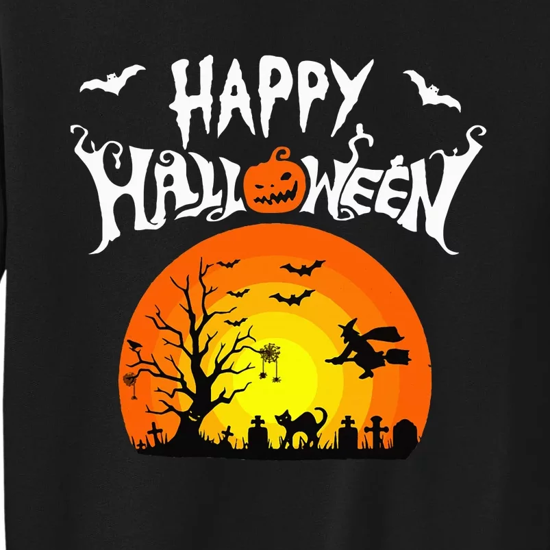 Happy Halloween Retro Tall Sweatshirt